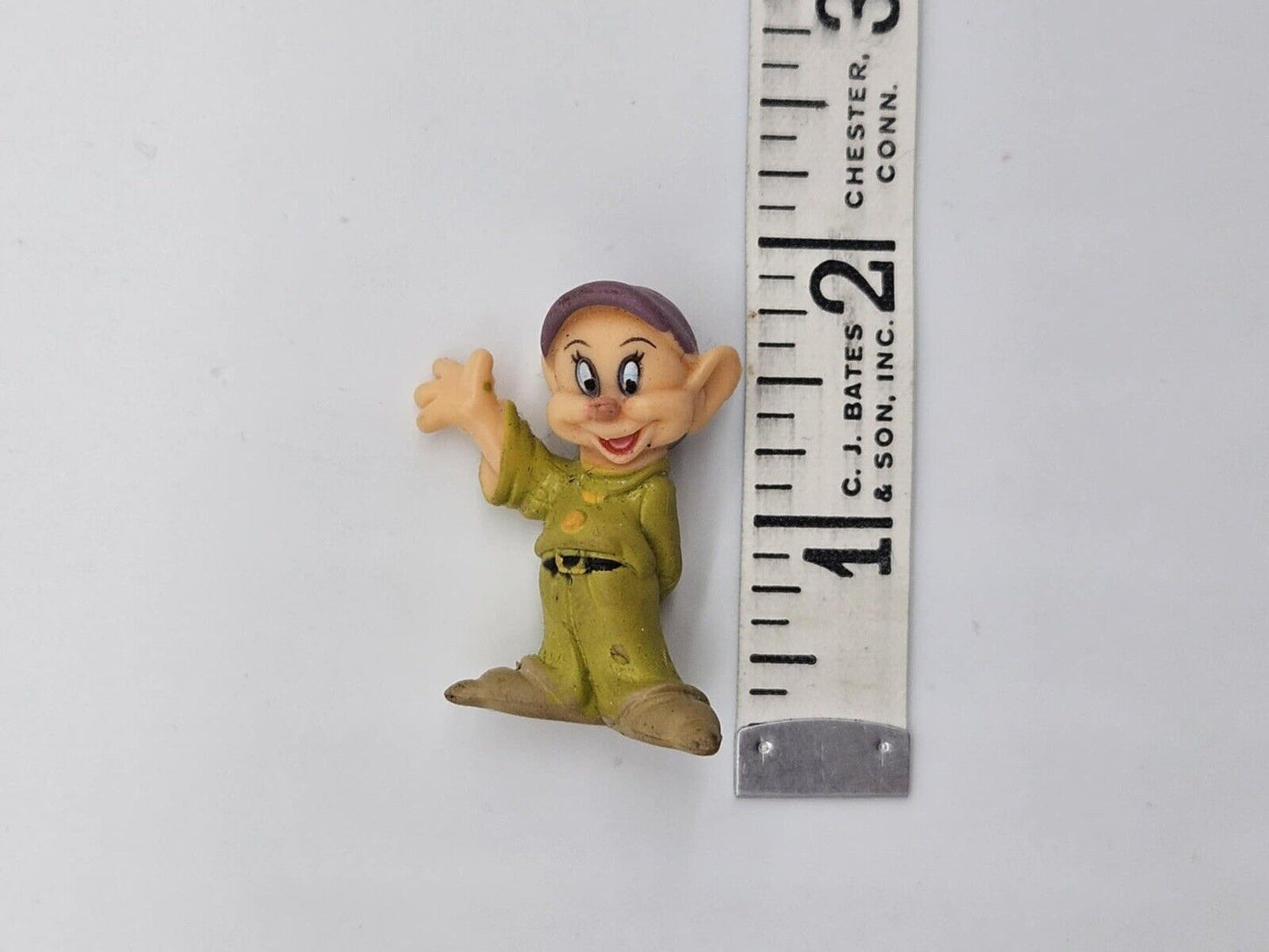 Dopey Snow White Seven Dwarf Pvc Cake Topper Figure Figurine Used 2” Rare Cute