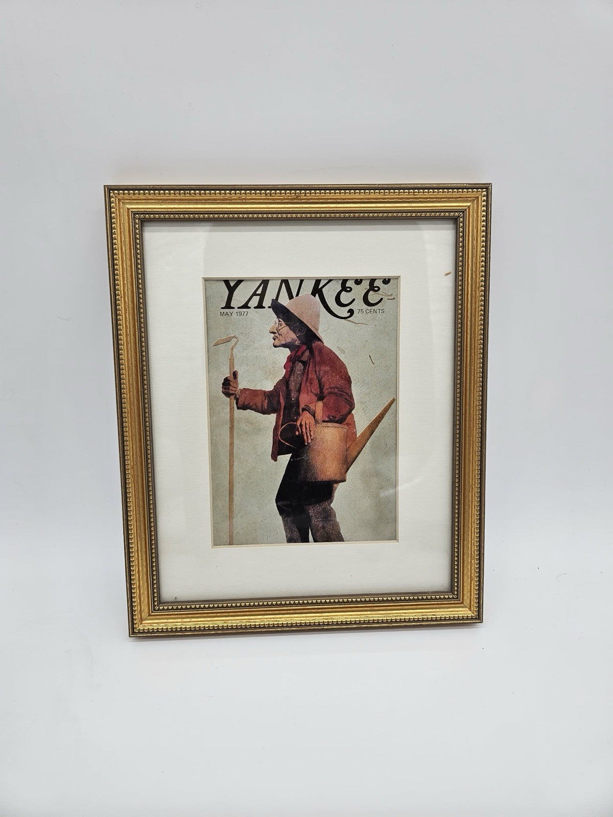 Vintage 1977 Framed Yankee Magazine Maxfield Parrish The Gardener