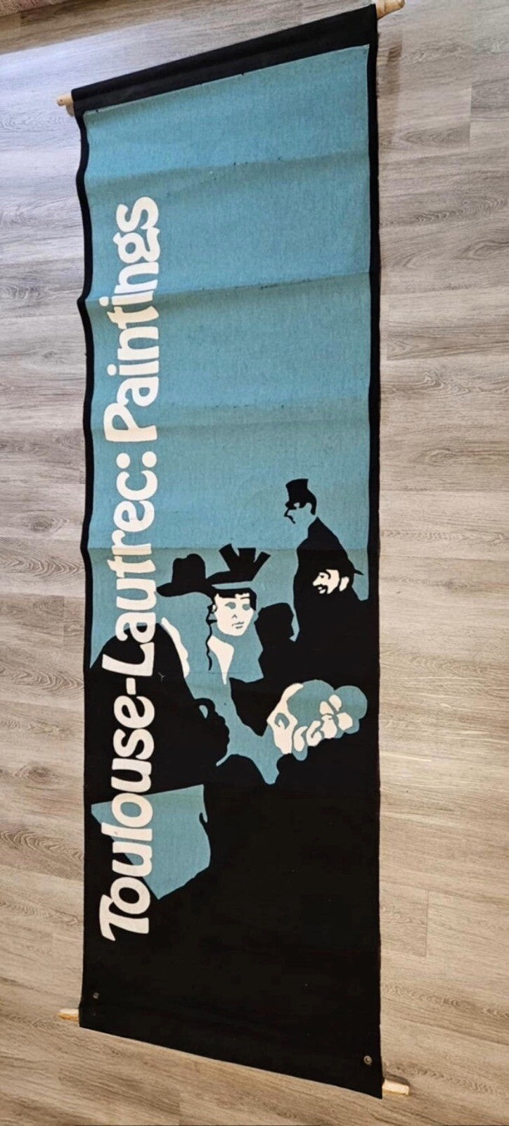 Vintage 1983 Chicago Art Museum Banners Toulouse-Lautrec: Paintings Exhibit