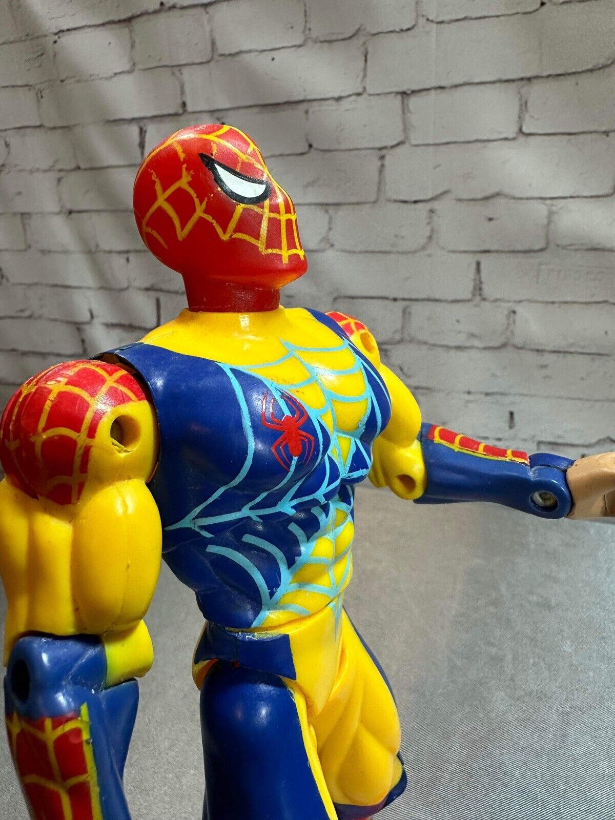 Rare Vintage Spider Man 2000 Action Figure With Flippers Adjustable VCTY FNF