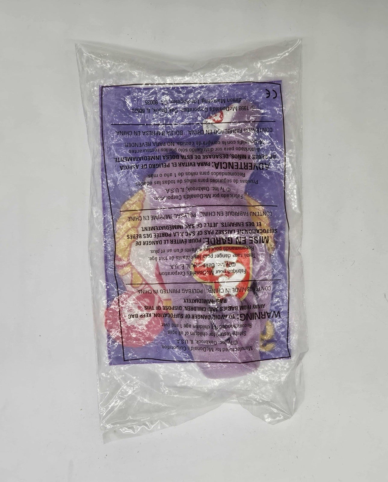 Ty Beanie Baby Happy The Hippo McDonalds Collectible Plush Retired Original New