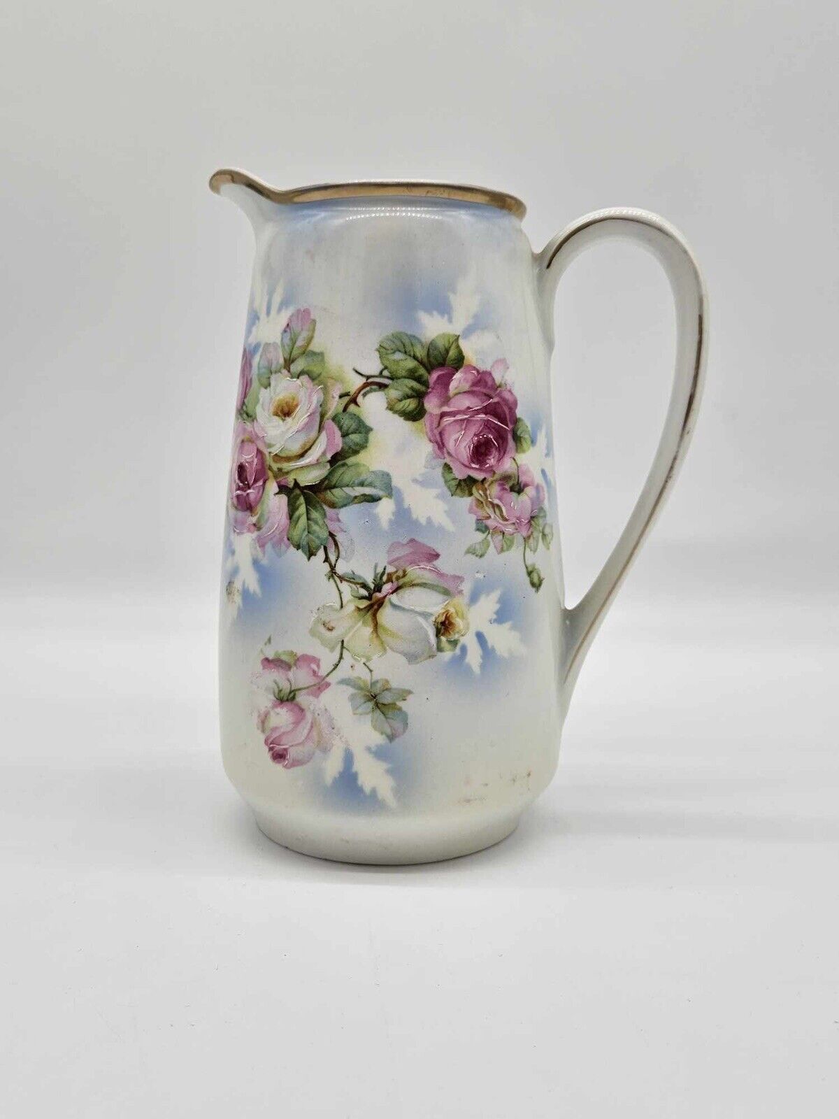 ANTIQUE  GERMANY CHOCOLATE POT Floral