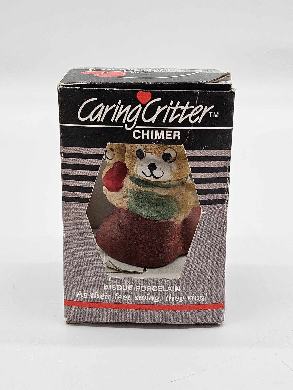 Vintage Jasco Caring Critter Chimers Christmas Bell / Ornaments