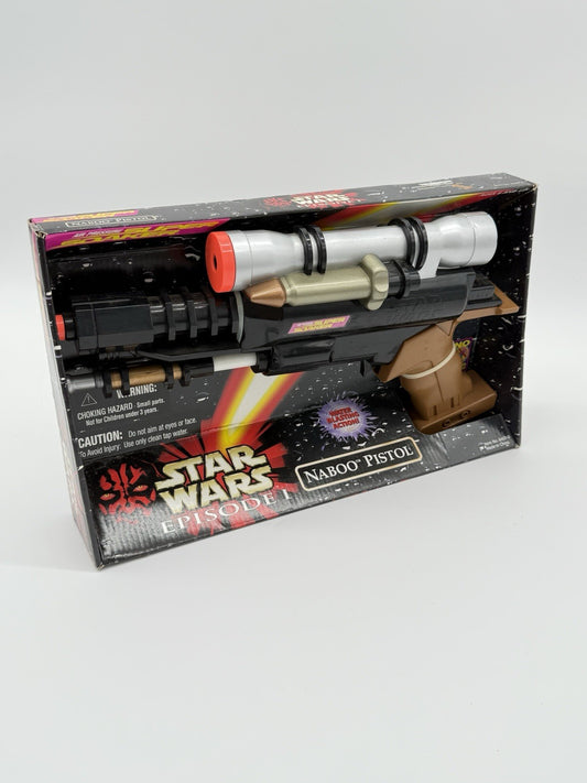 Star Wars Episode 1 Naboo Pistol Super Soaker Air Pressure Water Gun New