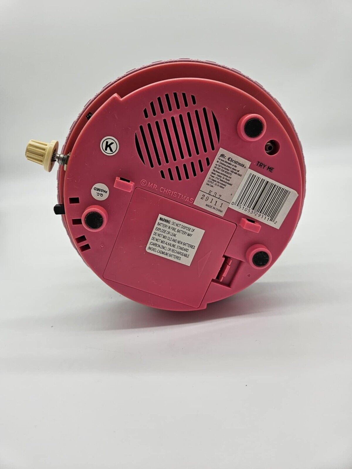 Vintage 1998 Mr. Christmas Barbie Holiday Go Round Lighted Musical Carousel