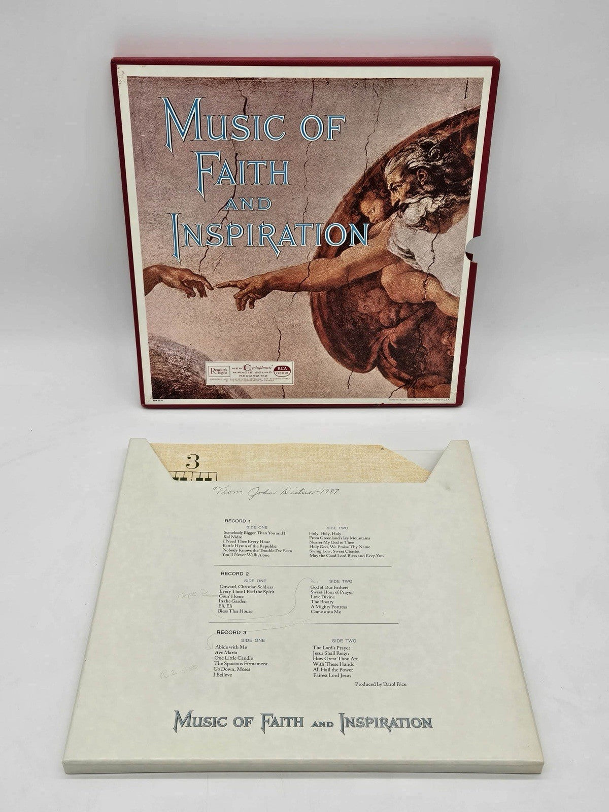 3 LP Vinyl Record Set  Music Of Faith And Inspiration Reader's Digest Gospel