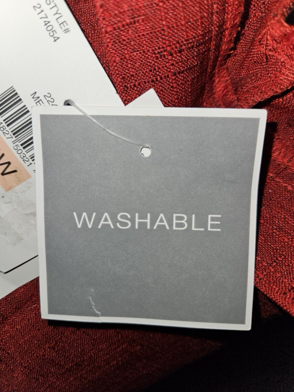 NEW Sag Harbor Women Floral Burgundy Button Up Shirt Sz 14W