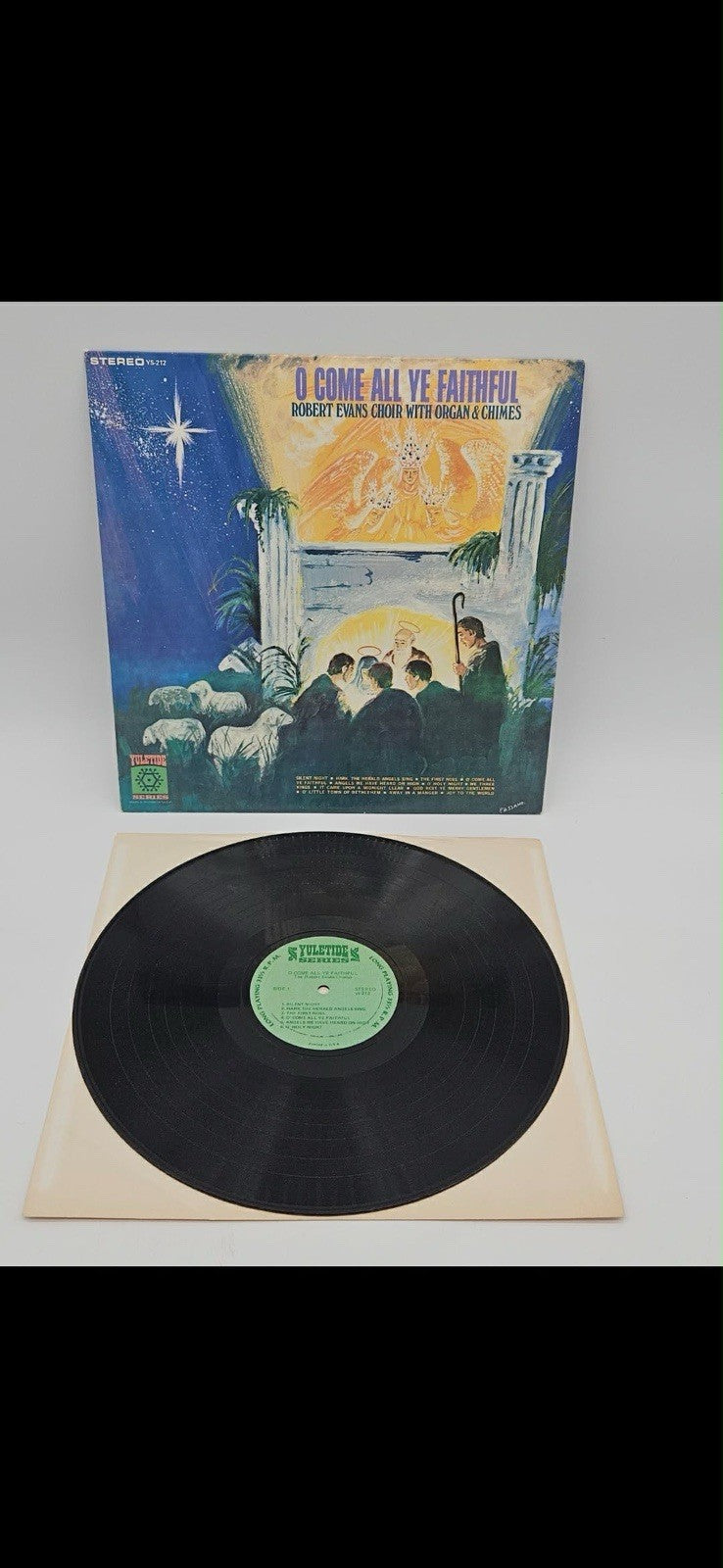 ROBERT EVANS CHOIR: O Come All Ye Faithful YULETIDE 12" LP 33 RPM Sealed