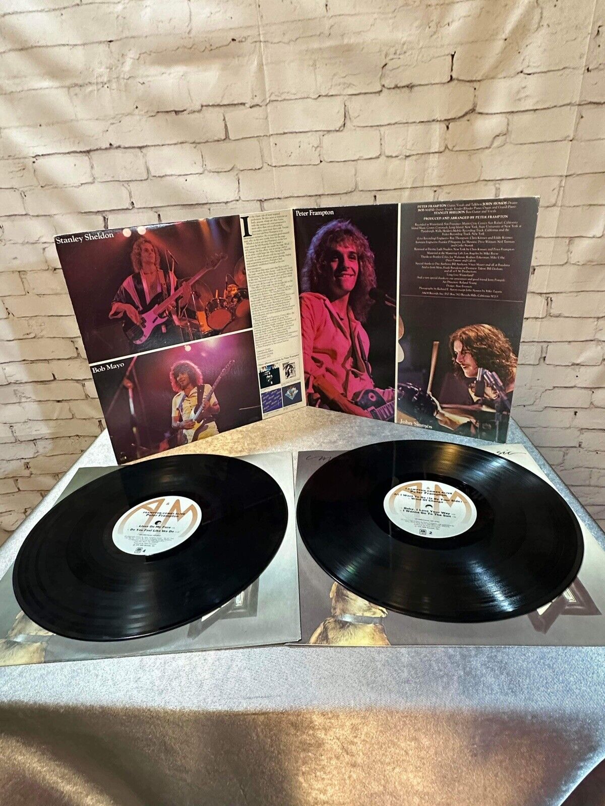 PETER FRAMPTON- COMES ALIVE Vinyl SP-3703 DOUBLE VINYL LP GATEFOLD