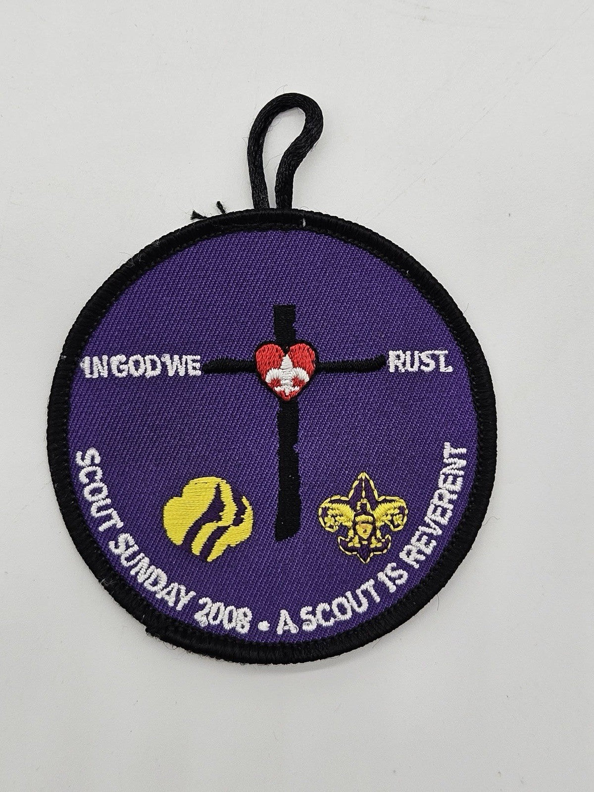 Girl Scouts Sunday 2008 “In God We Trust” Embroidered Patch