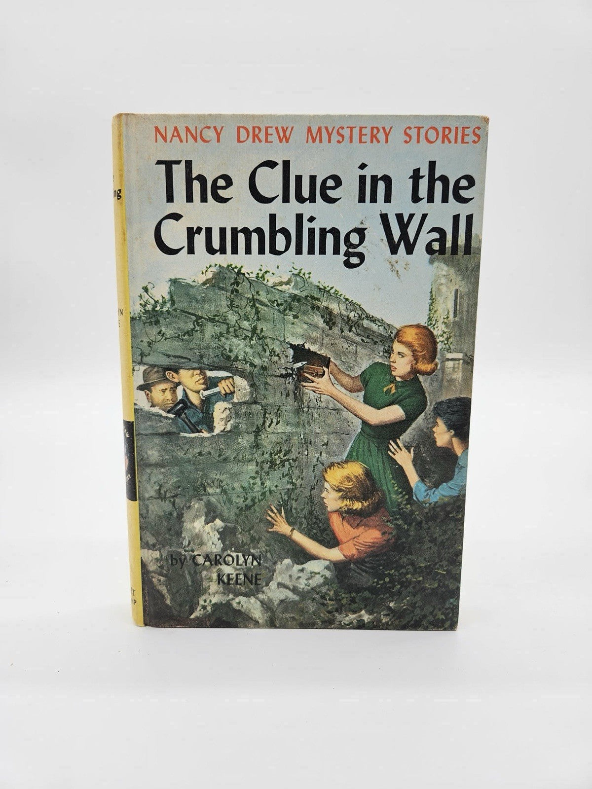 Nancy Drew The Clue In the Crumbling Wall Carolyn Keene HC 1945 1972 Blue pp #22