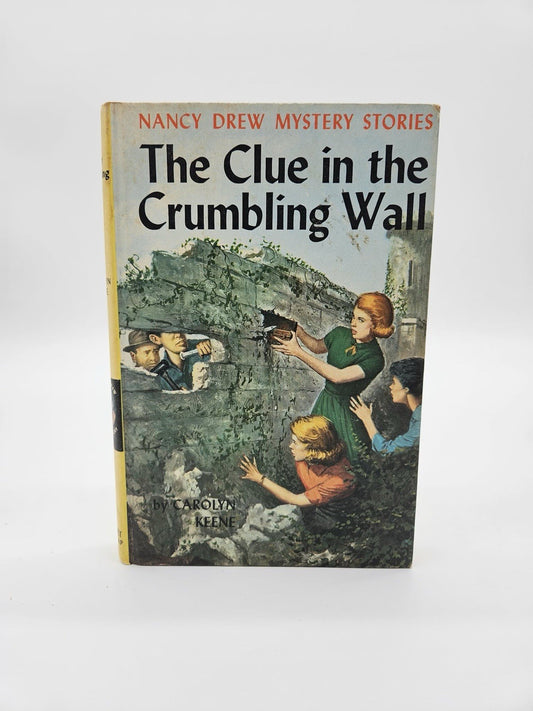 Nancy Drew The Clue In the Crumbling Wall Carolyn Keene HC 1945 1972 Blue pp #22