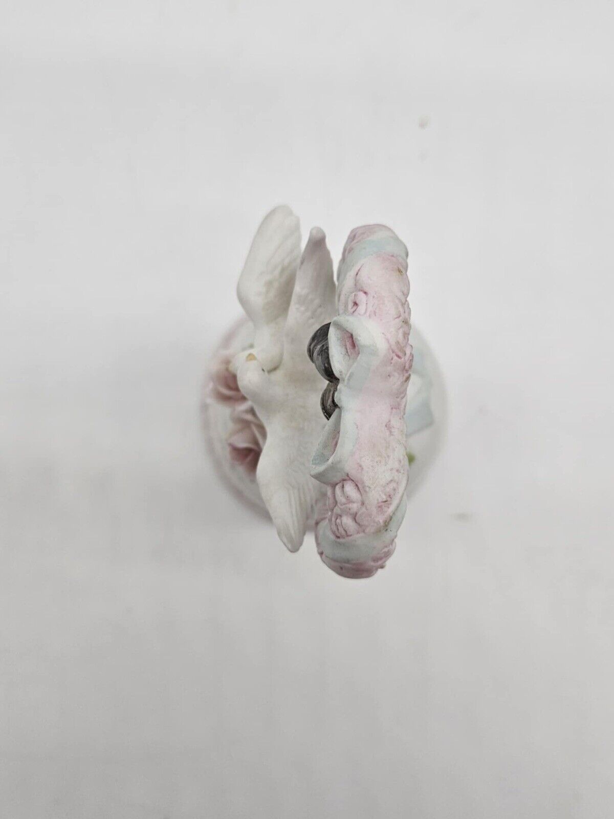 Vintage Lefton Ceramic Bell 25th Wedding Anniversary Silver Accent Bells 1991