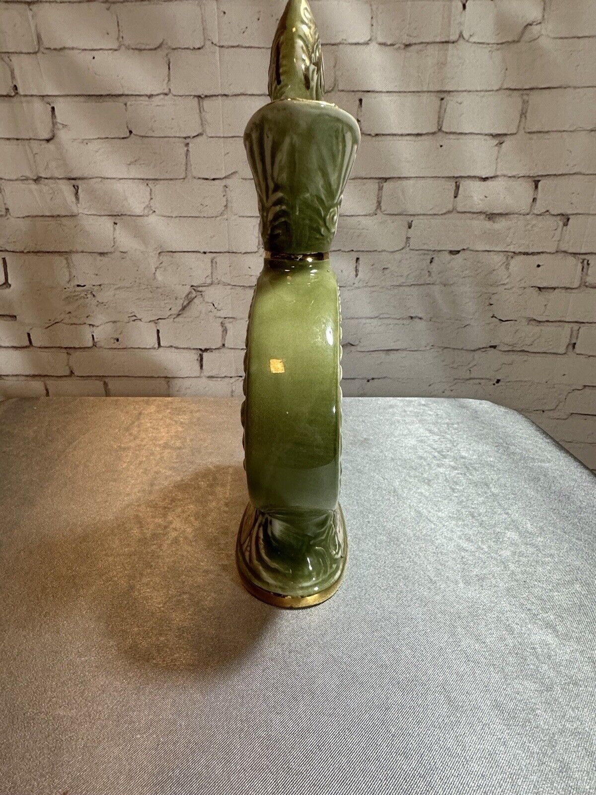 1969 Jim Beam Bourbon Whiskey Decanter Flowe Yelow Rose Bottle VCFG FNF