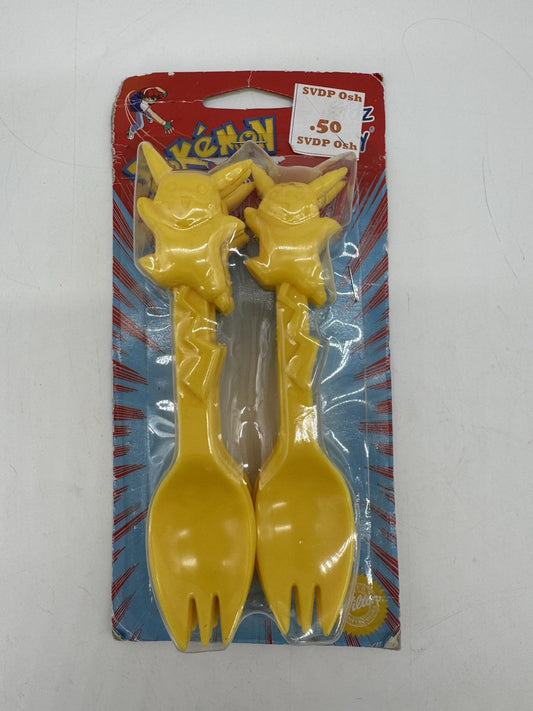 POKEMON PIKACHU SPORK KIDZ KUTLERY FROM WILTON BAKING SUPPLIES NEW PACK OF 8