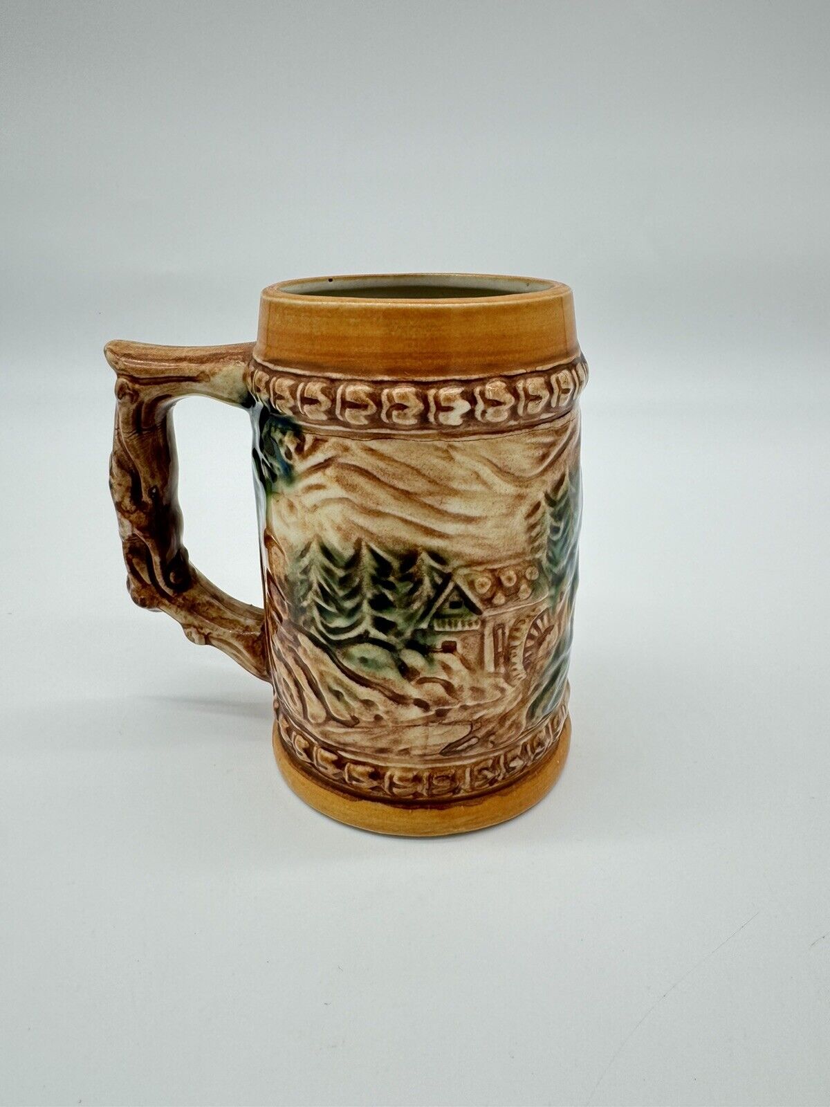 VINTAGE GERMAN STYLE CERAMIC BEER STEIN MUG MADE IN JAPAN