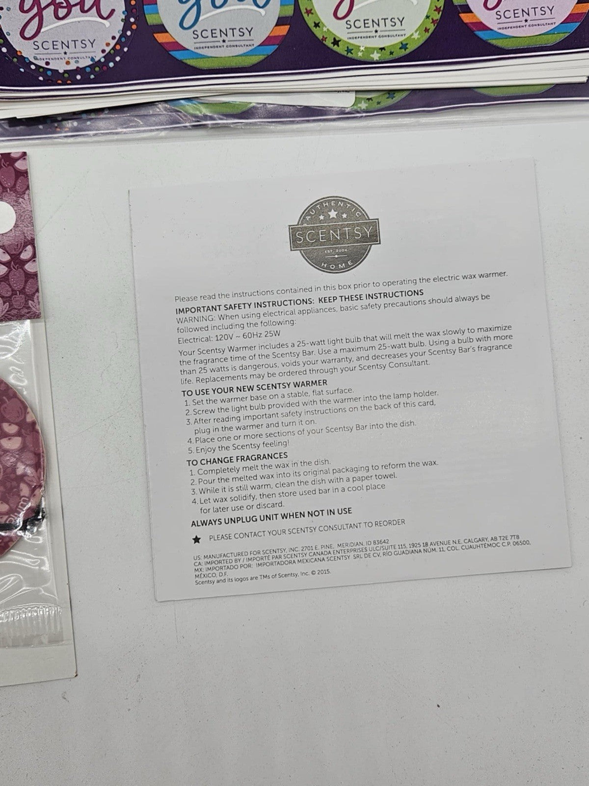 Huge Scentsy Consultant Supplies Lot Thank You’s, Booklets & Gift Bags, Labels