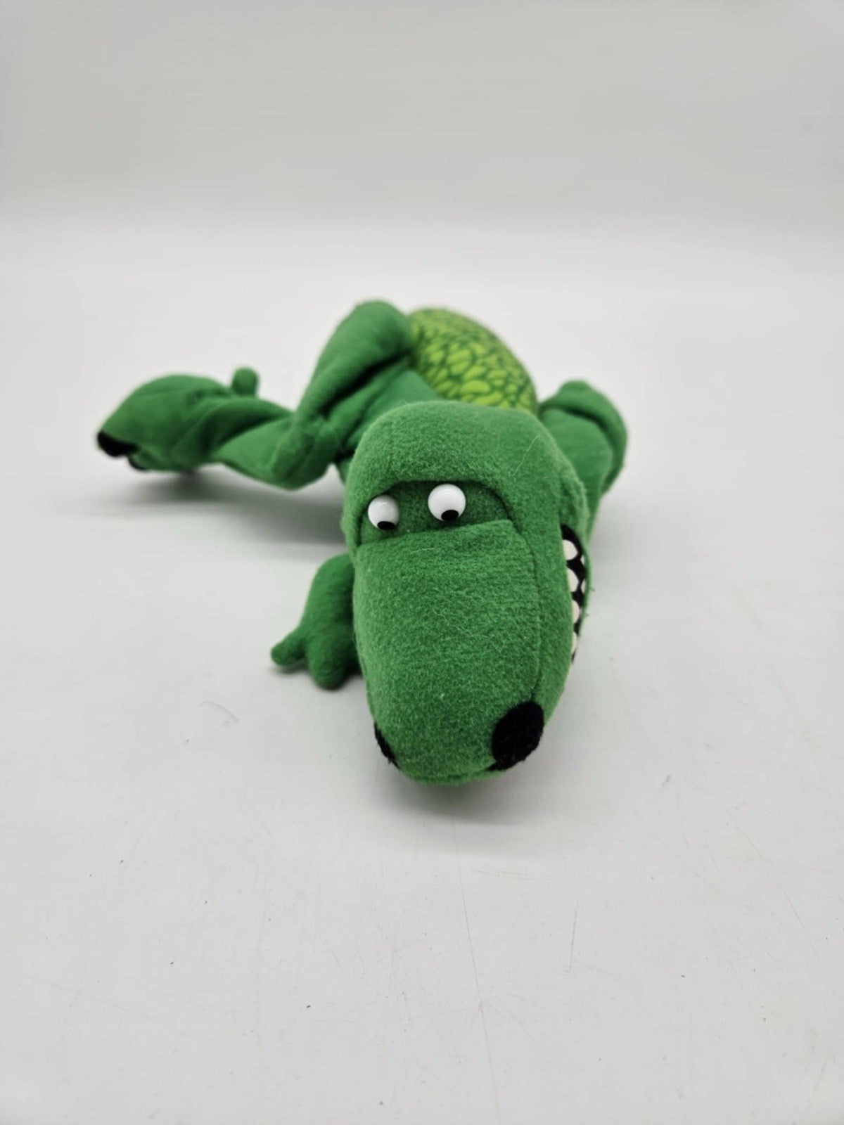 Vintage 1995 Burger King Toy Story Rex Green Dinosaur Hand Puppet 15”