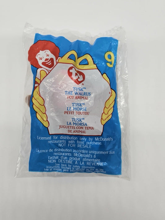 2000 McDonald’s Ty Teenie Beanie Baby #9 TUSK THE WALRUS  - New in Bag