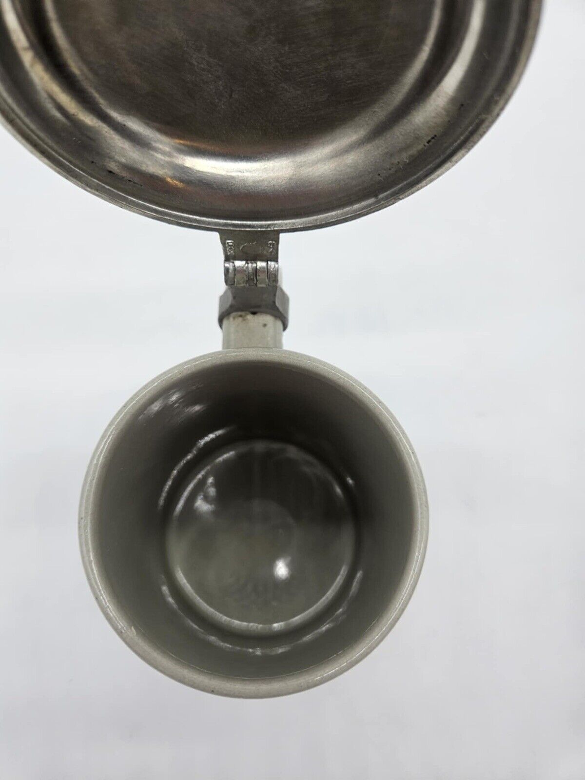 Gerz Bust Relief Beer Stein Lid Stoneware Made In West Germany Pint