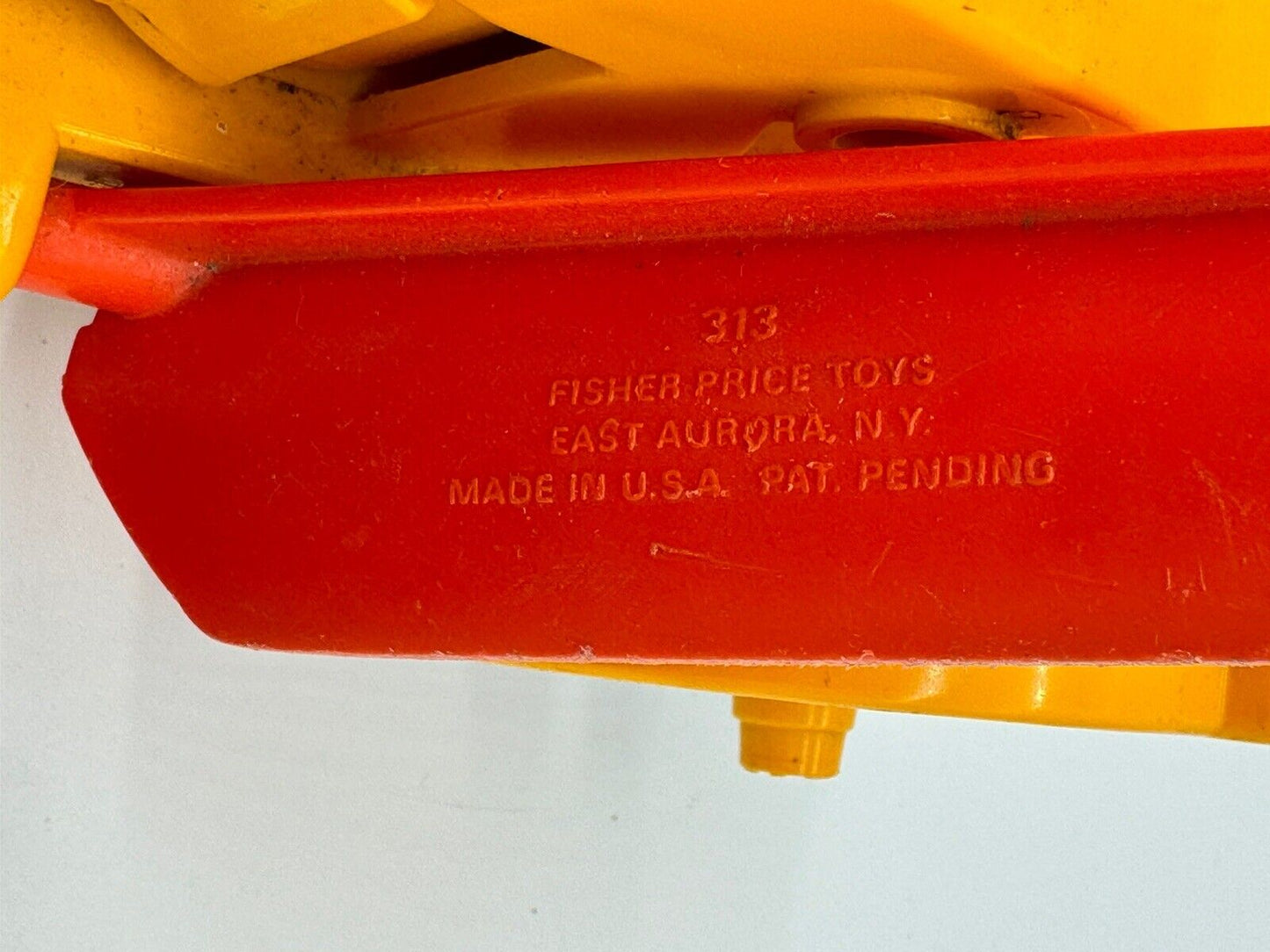 Vintage Fisher Price Steam Roller Side Blade Grader Jumbo Construction 1977 005