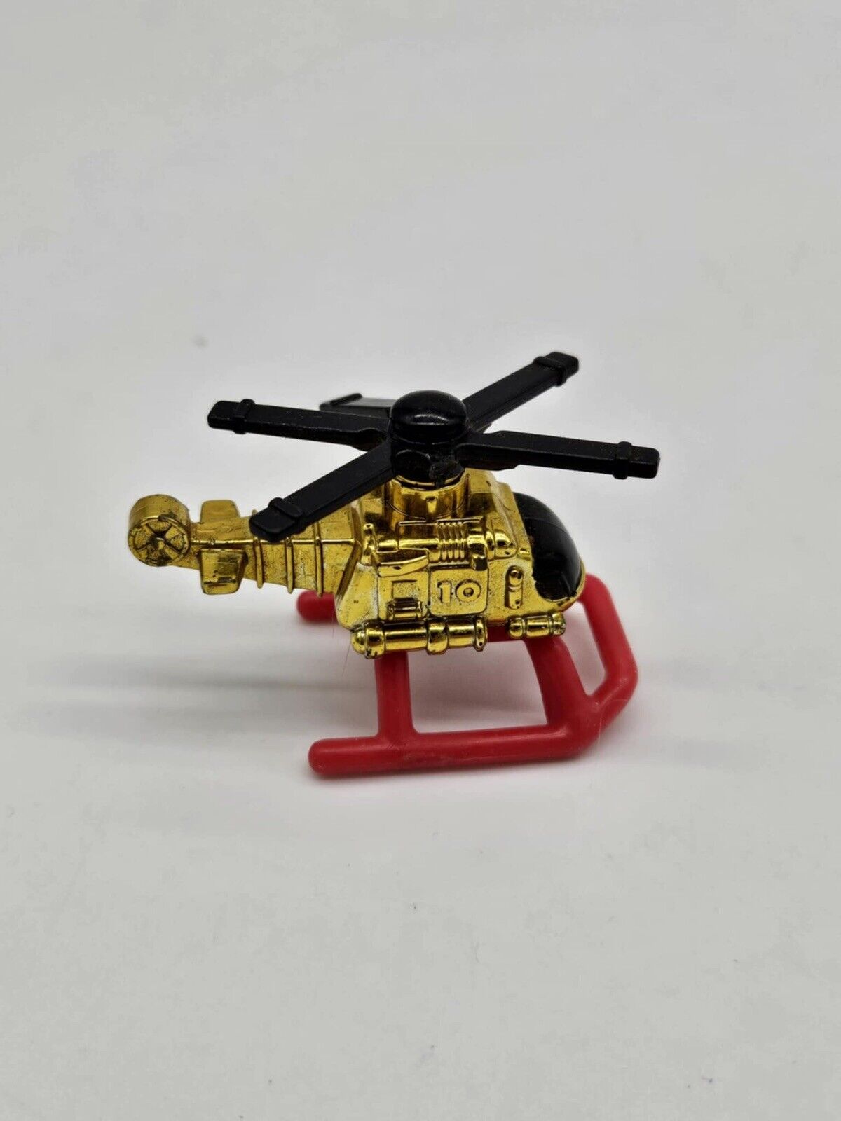 1996 Micro Machines Exploration Sea GOLD HELICOPTER by Galoob