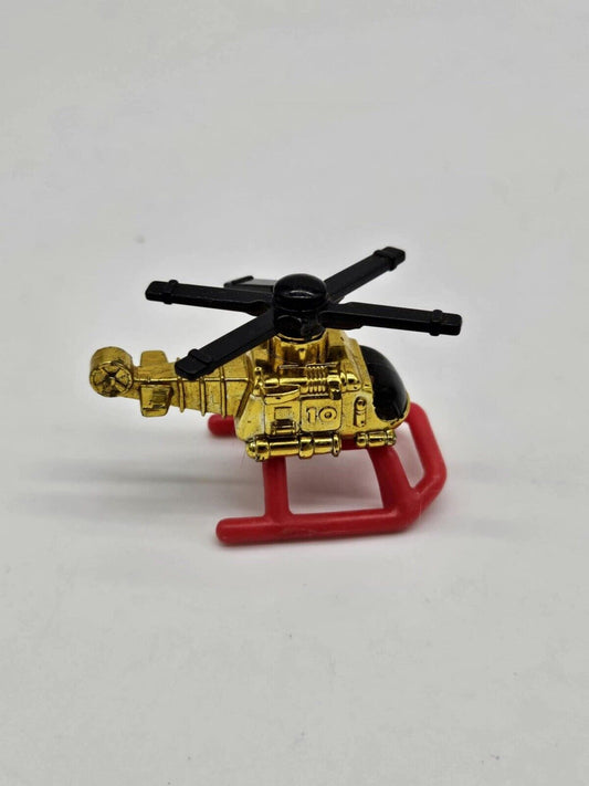 1996 Micro Machines Exploration Sea GOLD HELICOPTER by Galoob