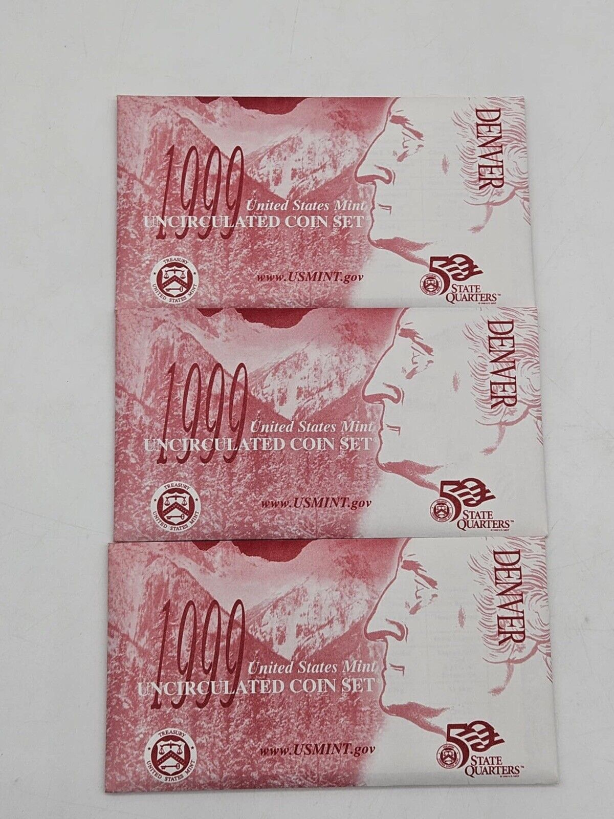 Lot of 6 1999 Uncirculated Coin Set U.S Mint Original Government Packaging JB01