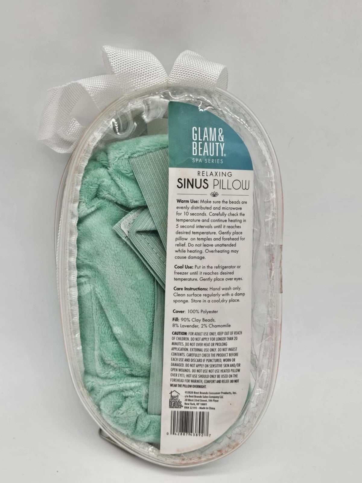 New Glam & Beauty Relaxing Sinus Pillow Gray