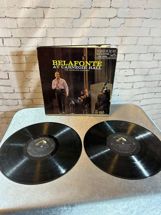 Harry Belafonte At Carnegie Hall Vinyl 2 LP RCA LOC-6006 1st Pressing Day O Mono