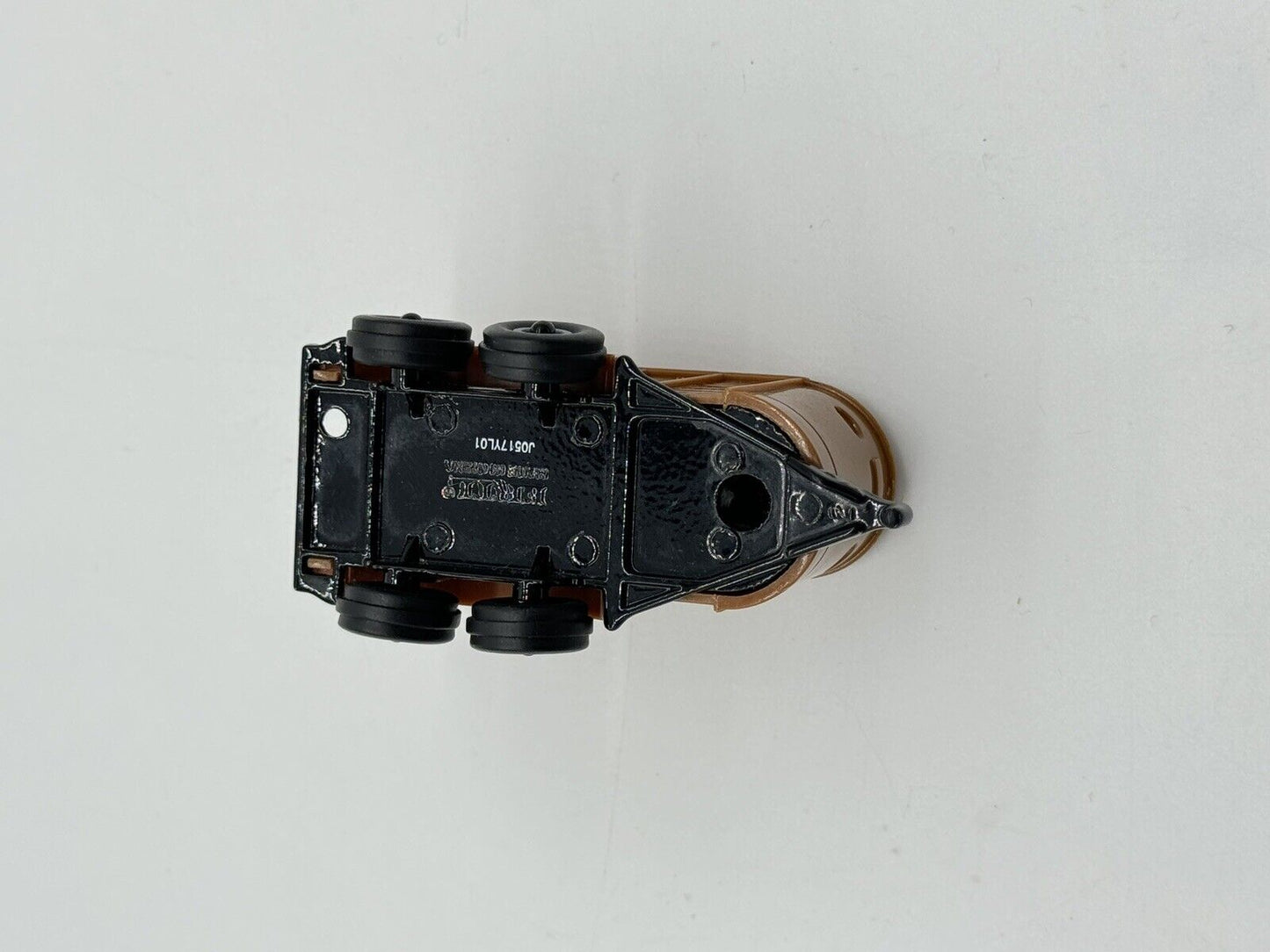 Vintage Mini Ertl Farm Horse Trailer Open Back Diecast Plastic VTG Brown