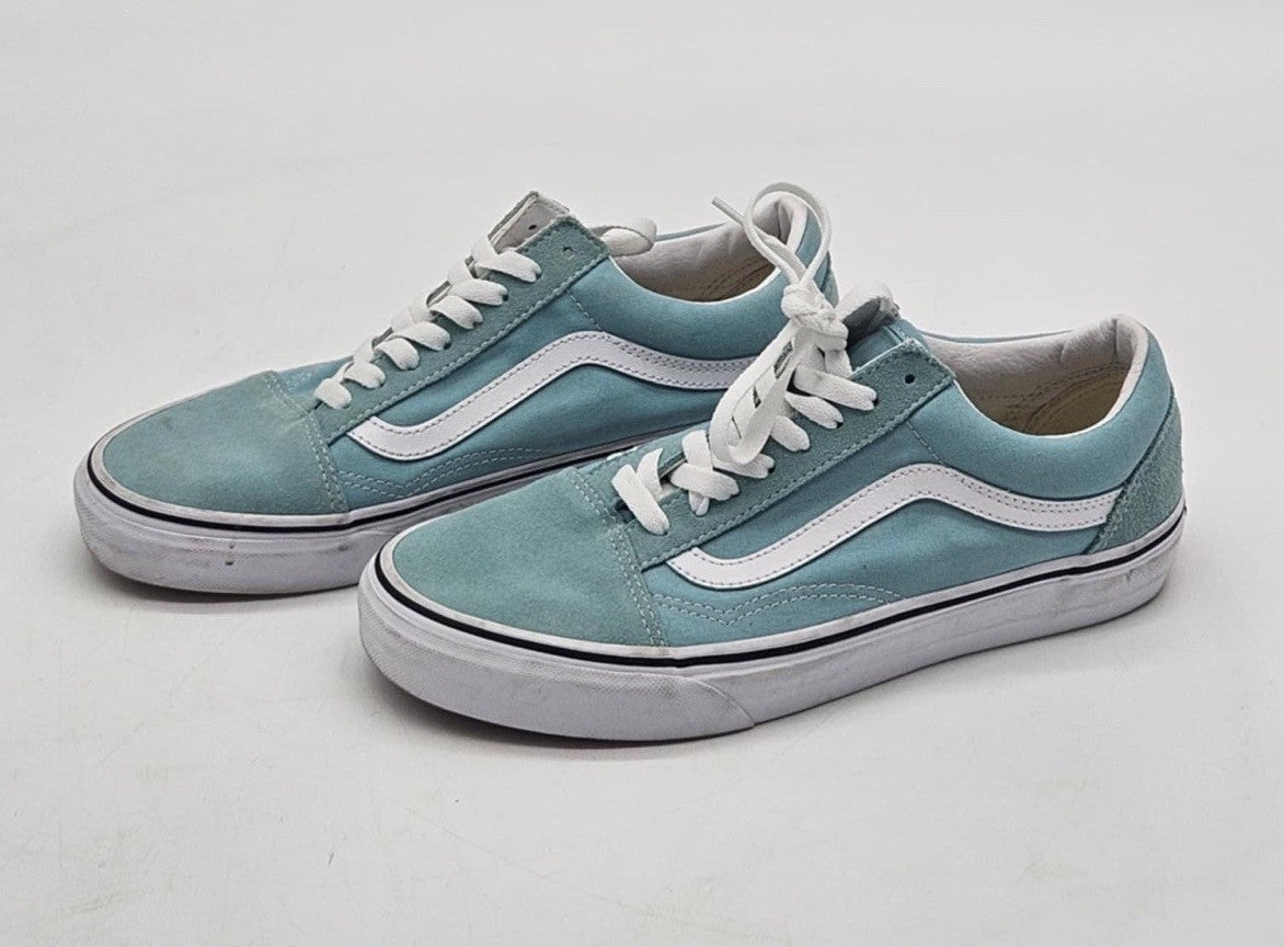 Vans Ward Shoes Men Size 9 Baby Blue & White skateboarding sneakers