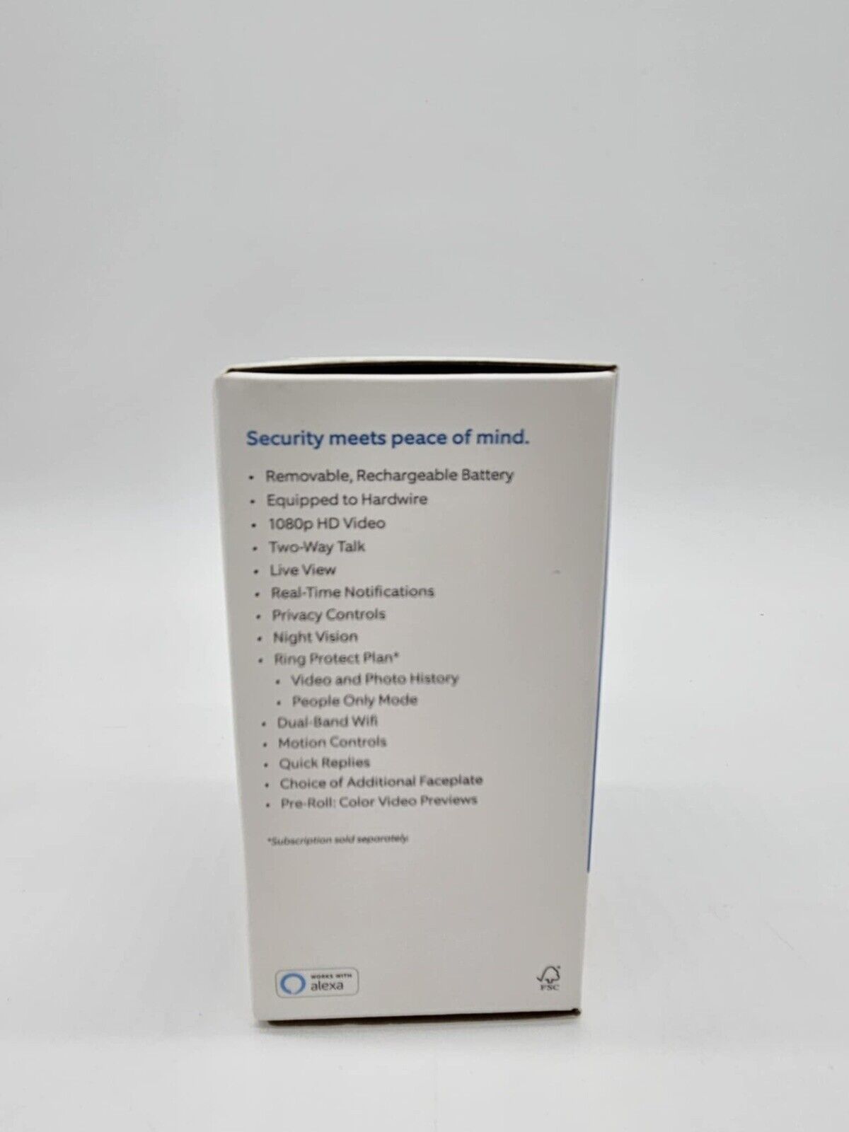 Ring Video Doorbell 4 Smart Wi-Fi Video Doorbell Wired/Battery Operated -SEALED