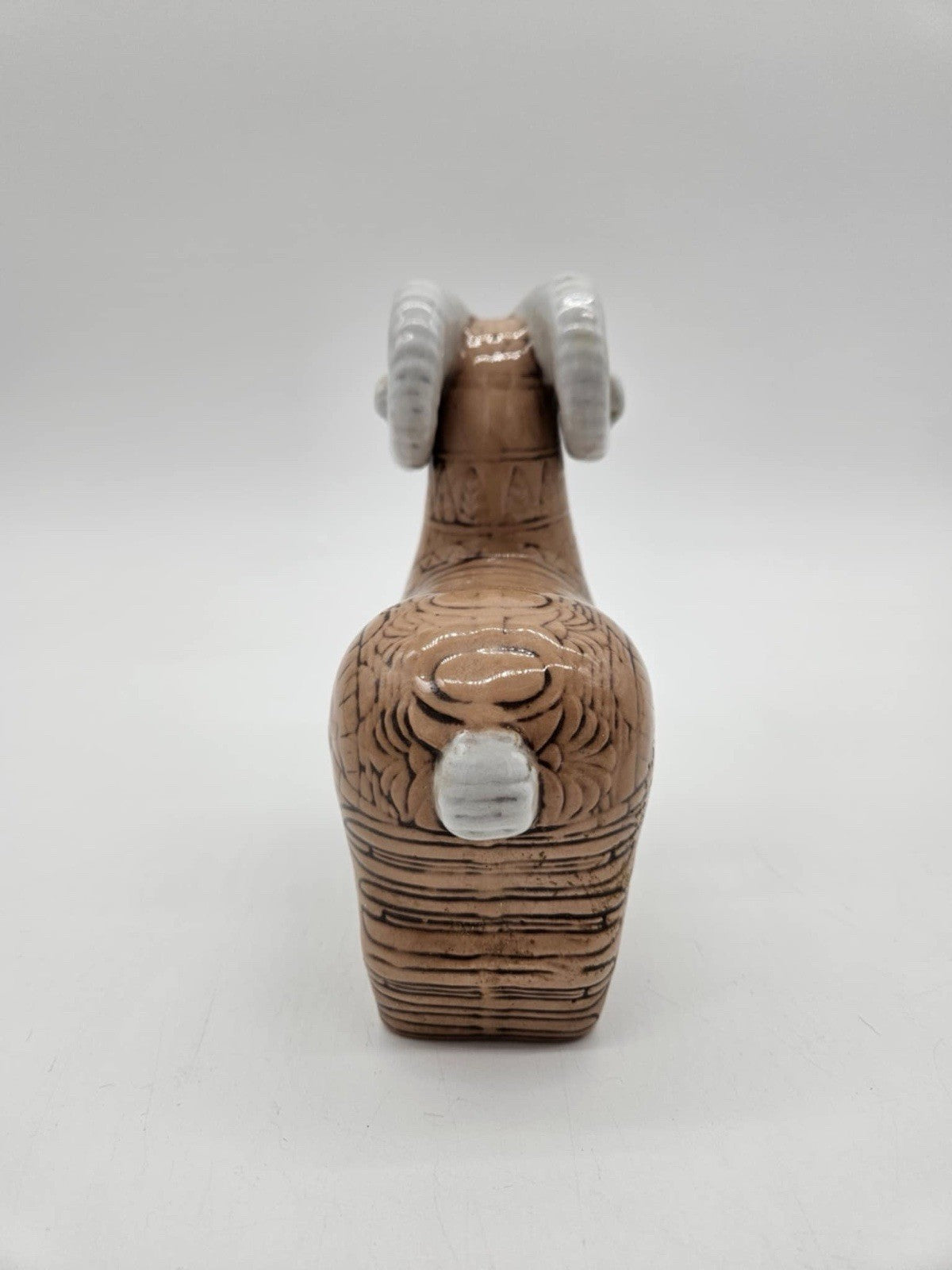 Mid Century Modern 60s RAM Figure Ceramic Glazed Italian/ Danish? Bitossi Style