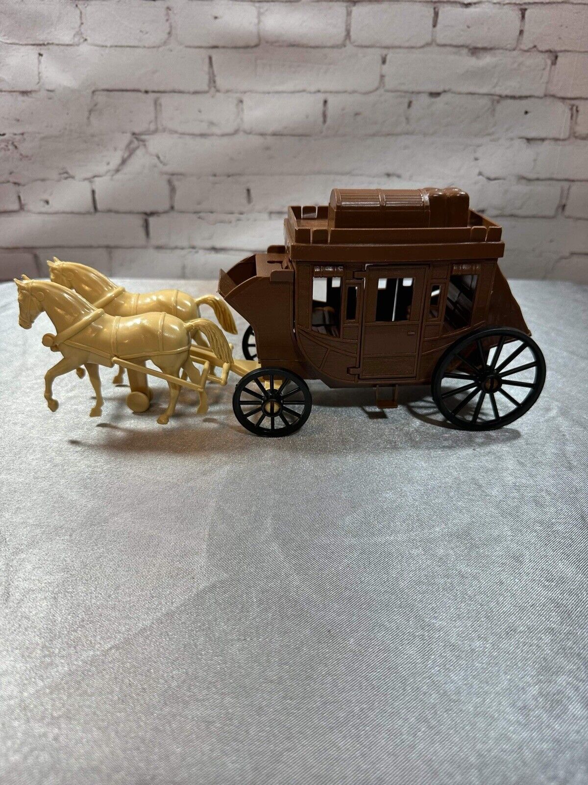 Vtg. Processed Plastic Co 11" Stage Coach w/ Horse USA 7665 Western