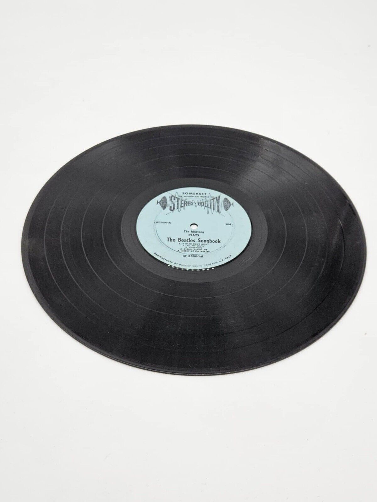 THE MUSTANG Plays The Beatles Song Book 1965 LP Somerset SF-23000 STEREO VG