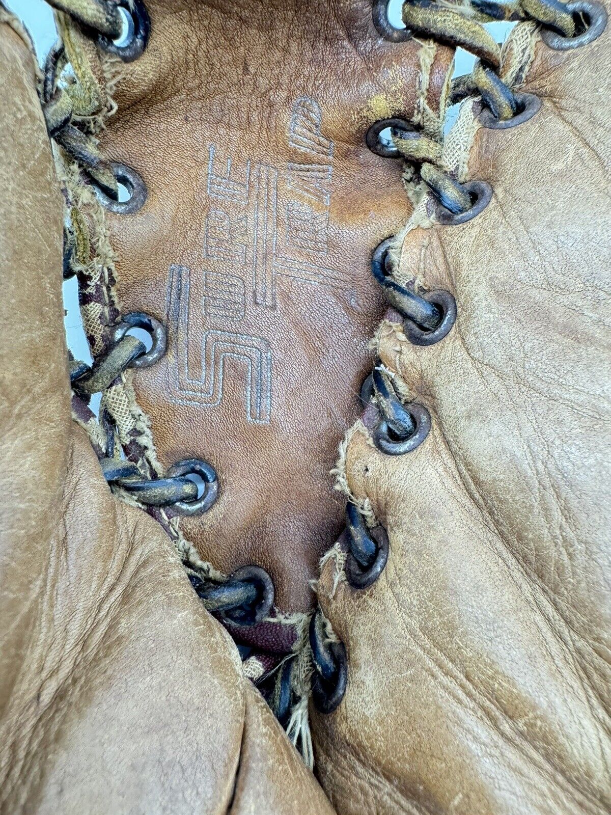 Vintage Antique Children’s Baseball Glove ~ Brand Looks Like It Says Sure Trap