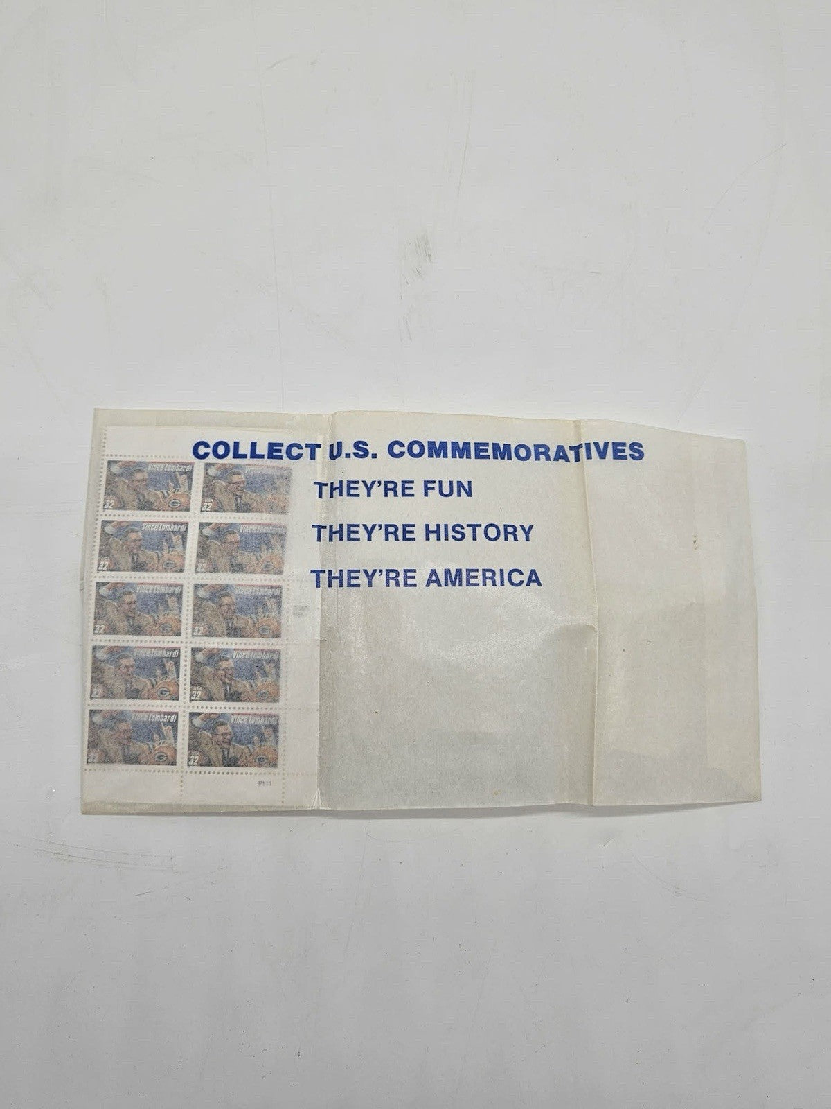 Scott #3147 Vince Lombardi (Green Bay Packers) Full Sheet of 20 Stamps - MNH