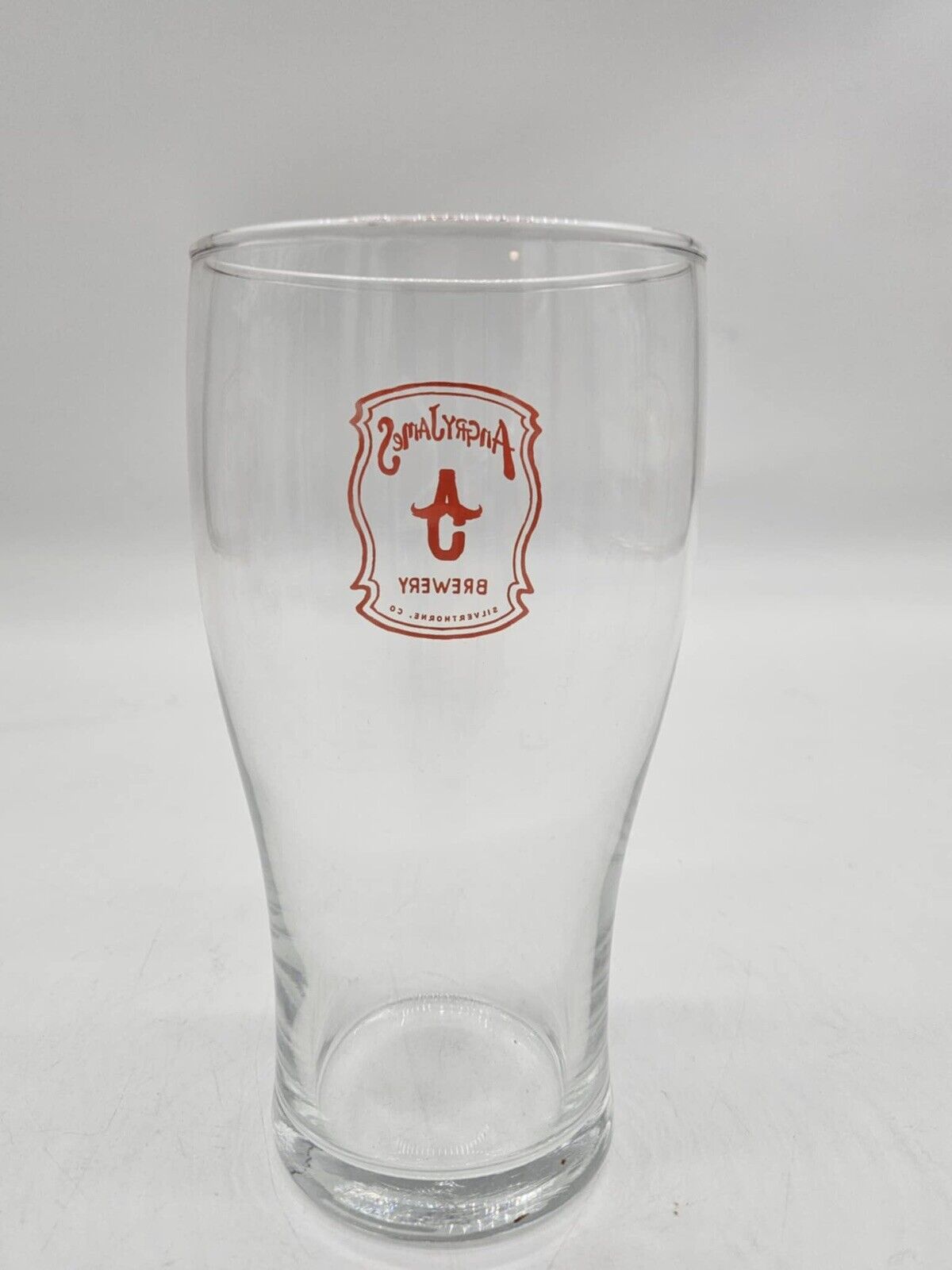 ANGRY JAMES  BREWERY  SILVERTHORNE, CO BEER PINT GLASS
