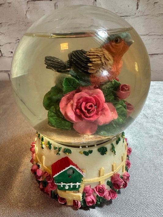 Vintage Robin Snow Globe VFG