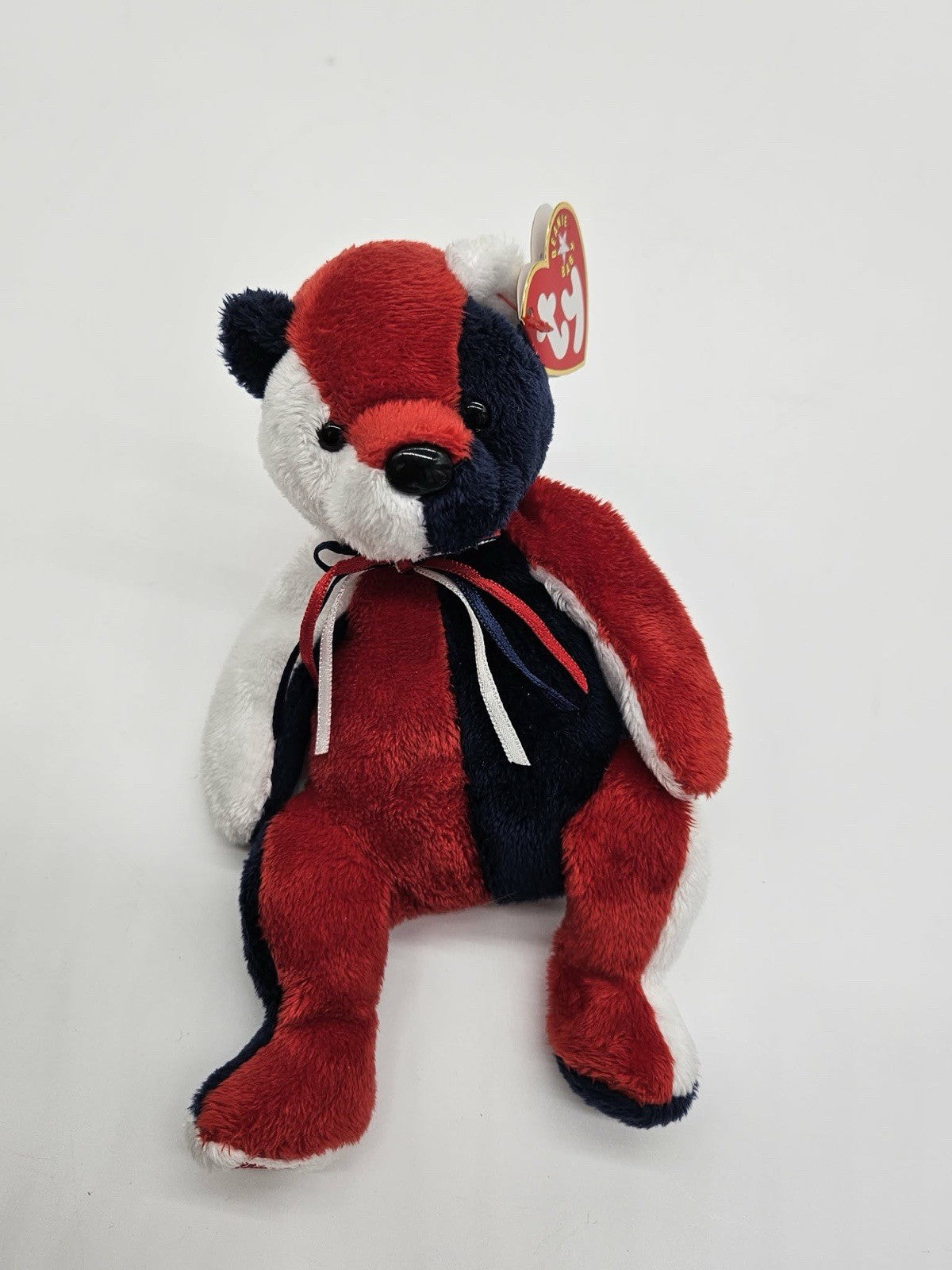 Ty Beanie Baby Patriot the Bear Patriotic Memorial Day July 4th Red White Blue