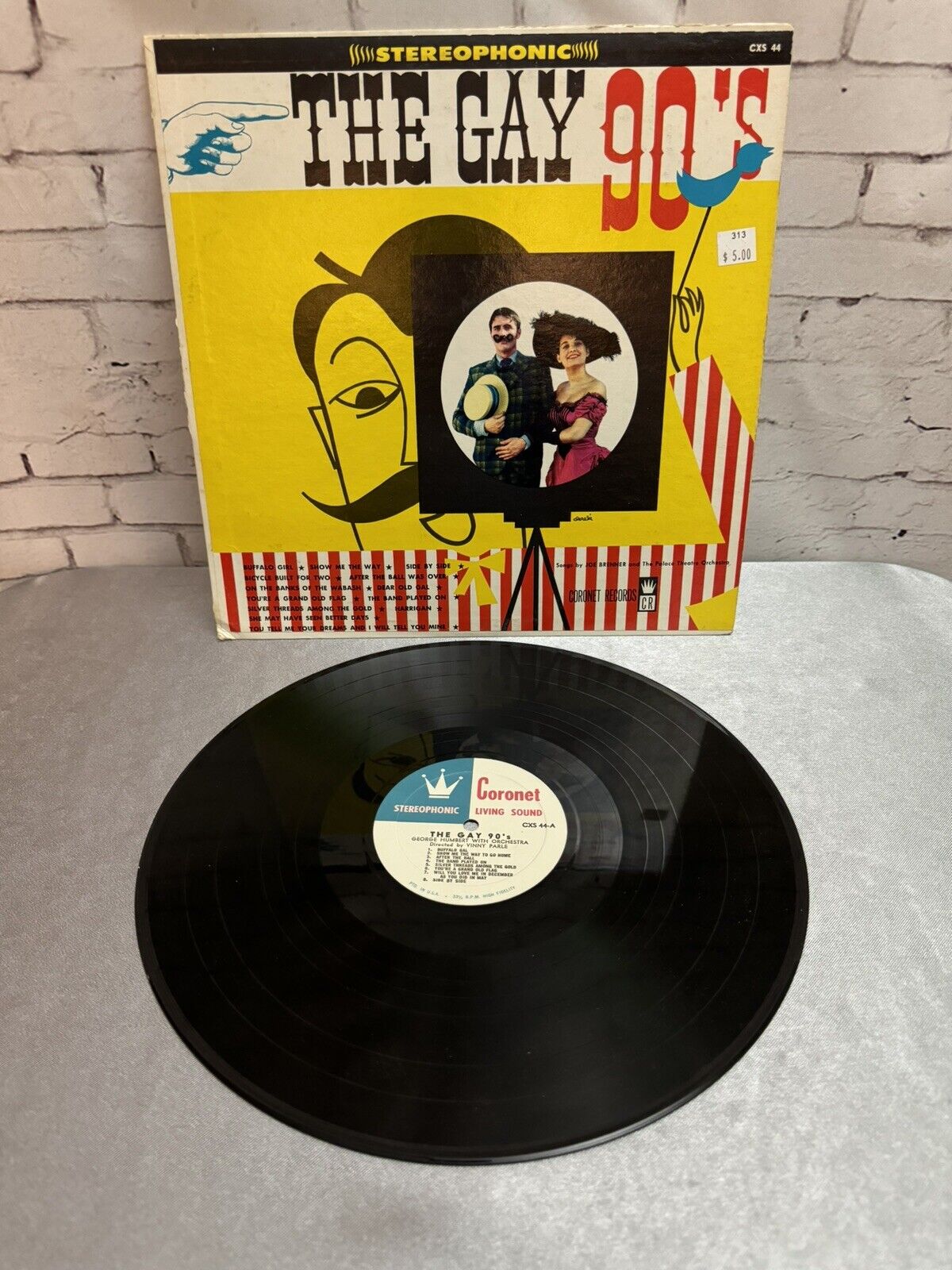 The Gay 90's Vinyl CXS-44 Coronet Living Sound Music 1890-1900 Steampunk*R21