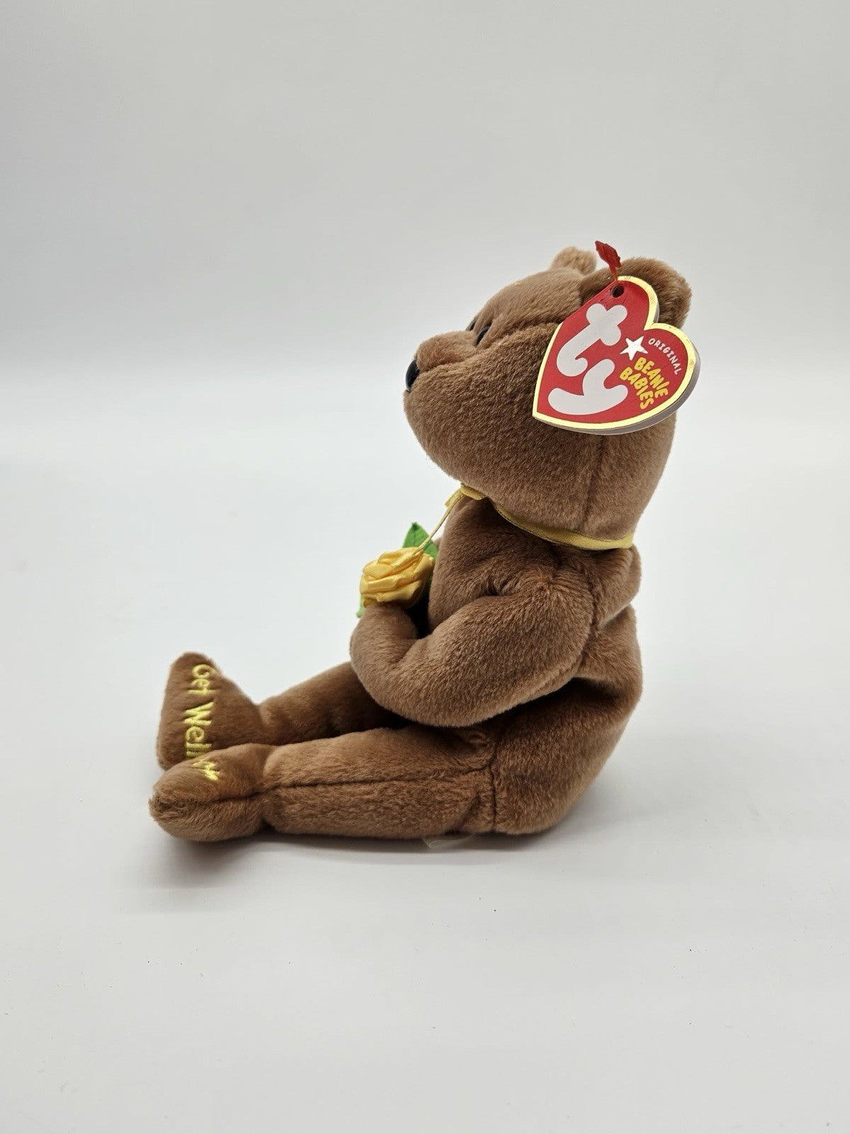 Ty Beanie Baby BANDAGE the Get Well Soon Bear (8.5 inch) MWMT Stuffed Animal Toy