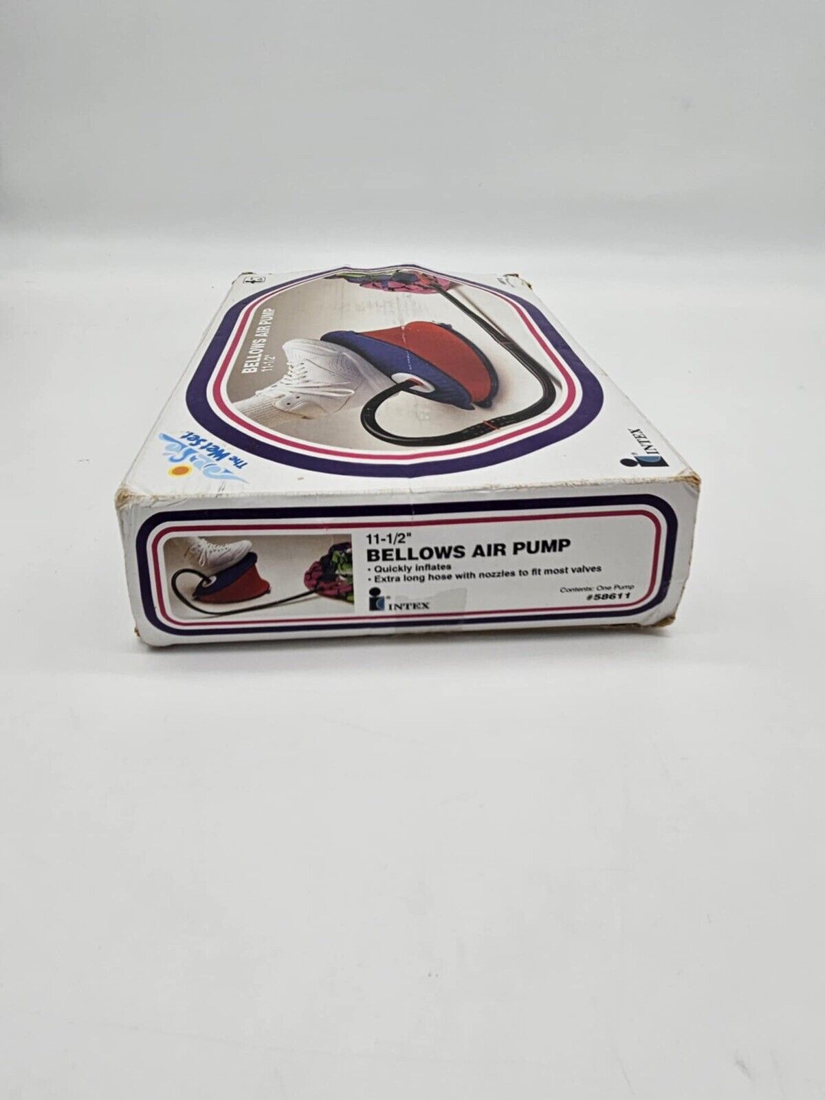 The Wet Set #58611 by Intex Bellows Air Pump 1996 USA 3 Nozzle Sizes