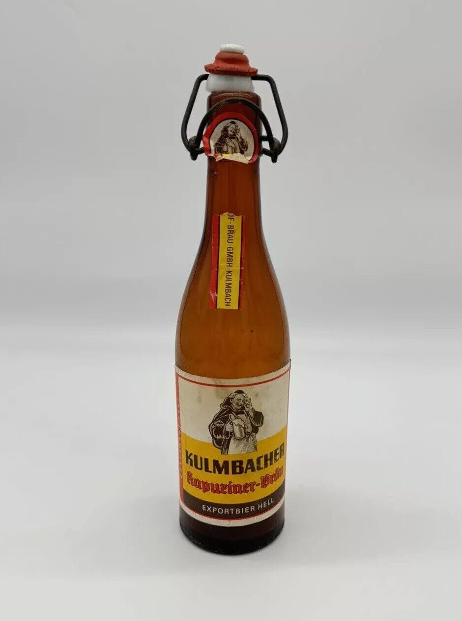 Vintage Kulmbacher Schweizerhof Brau Beer Bottle w/ Stopper