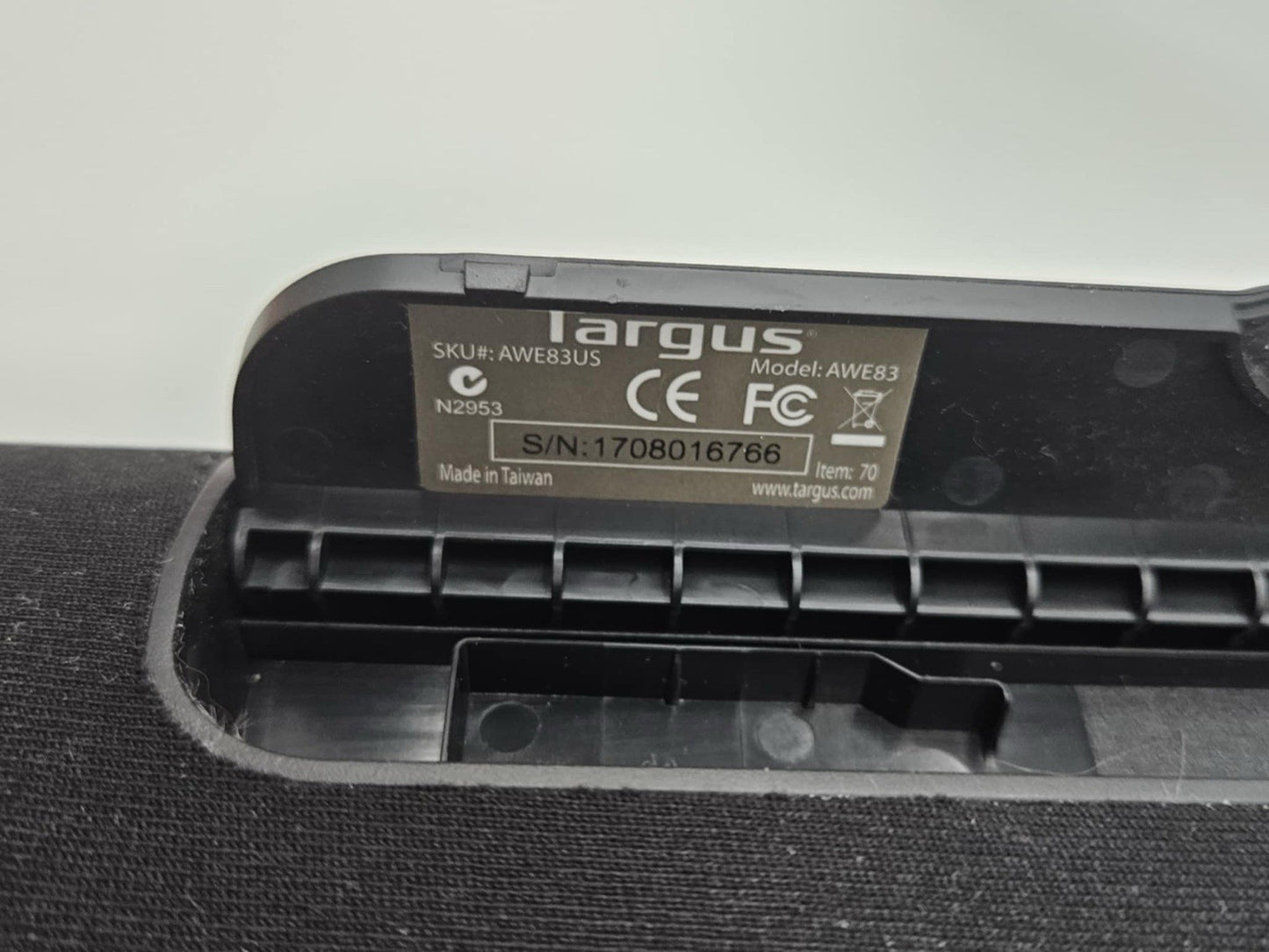 Targus Laptop Cooling Pad Black 14”X10.5”