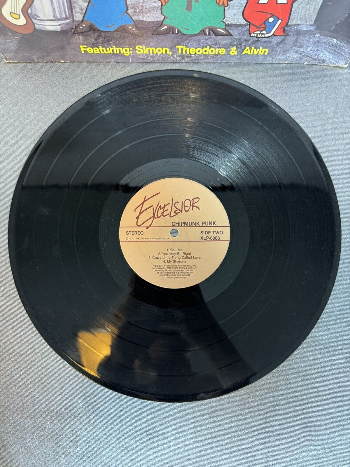 The Chipmunks- Chipmunk Punk 1980 XLP-6008 Vinyl 12'' Vintage