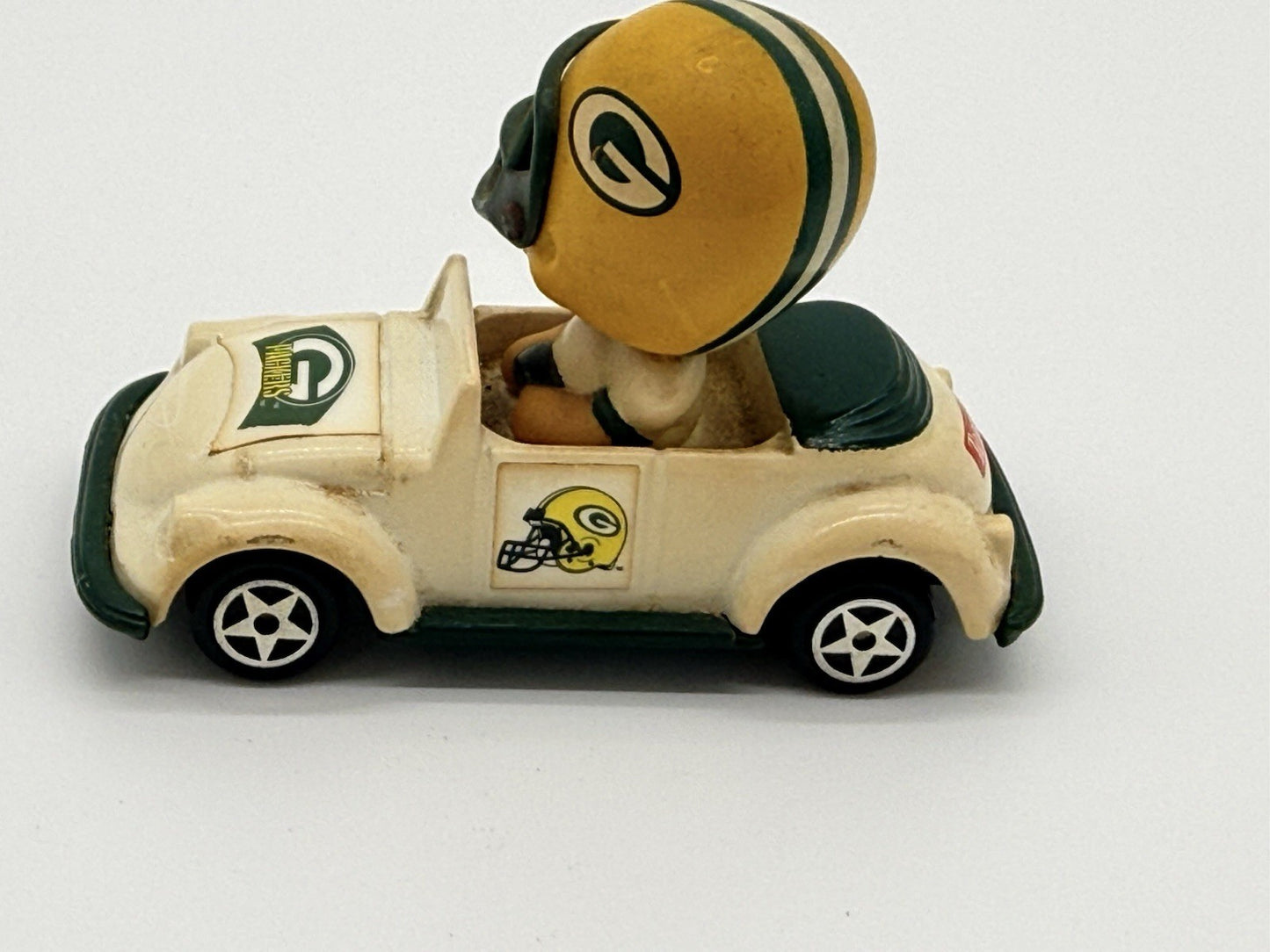 Vintage NFL Green Bay Packers Die-Cast Metal GOALINE BOPPER CAR 1990s