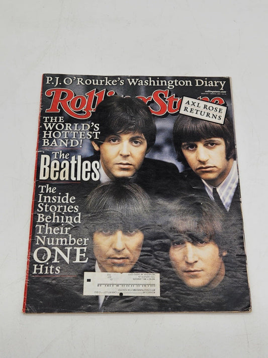 Rolling Stone Magazine The Beatles issue Their #1 Hits #863 March 2001 Axl Rose