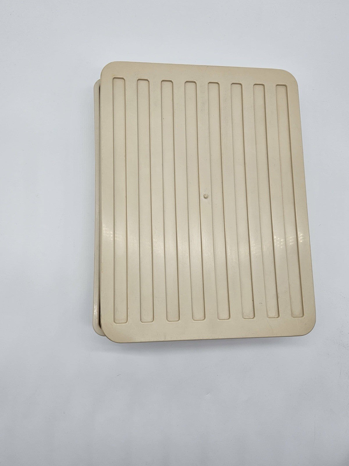 Vintage Beige Plastic Drawer Organizer Set Modular Desk Kitchen Utensil Tray
